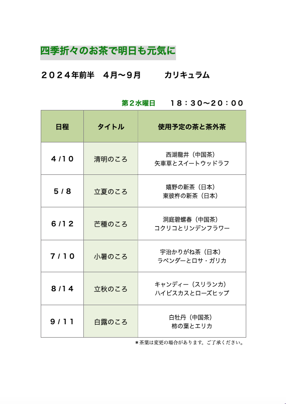 2024年度前期